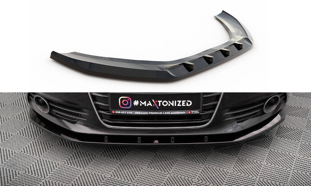 Frontlippe V.3 passend für Audi A6 C7 schwarz Hochglanz