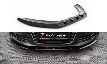 Frontlippe V.3 passend für Audi A6 C7 schwarz Hochglanz