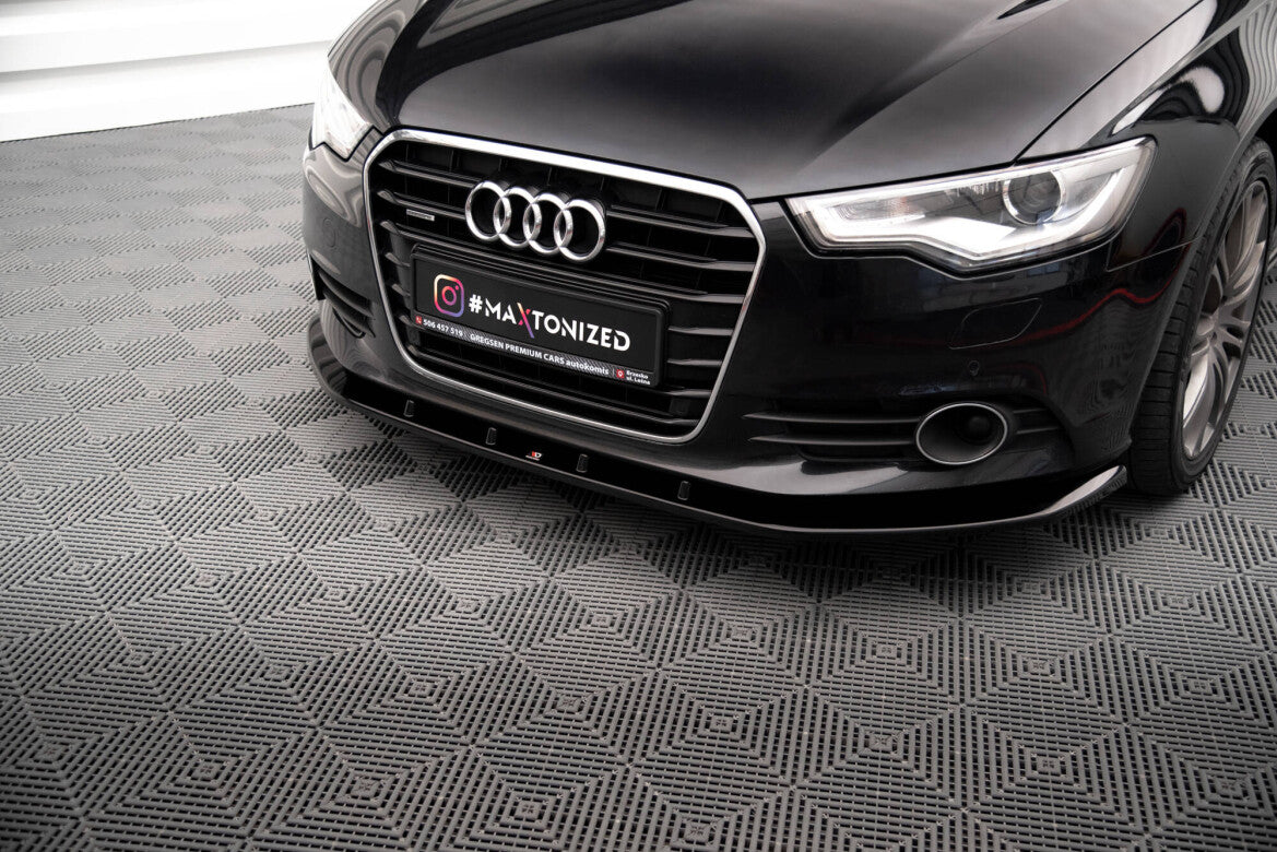 Frontlippe V.3 passend für Audi A6 C7 schwarz Hochglanz
