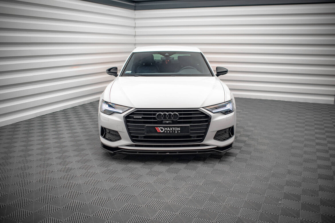 Frontlippe V.3 passend für Audi A6 C8 schwarz Hochglanz