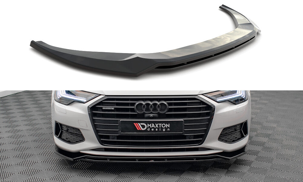 Frontlippe V.3 passend für Audi A6 C8 schwarz Hochglanz