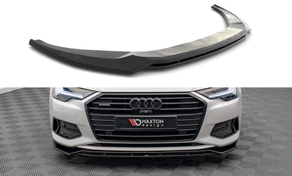 Frontlippe V.3 passend für Audi A6 C8 schwarz Hochglanz