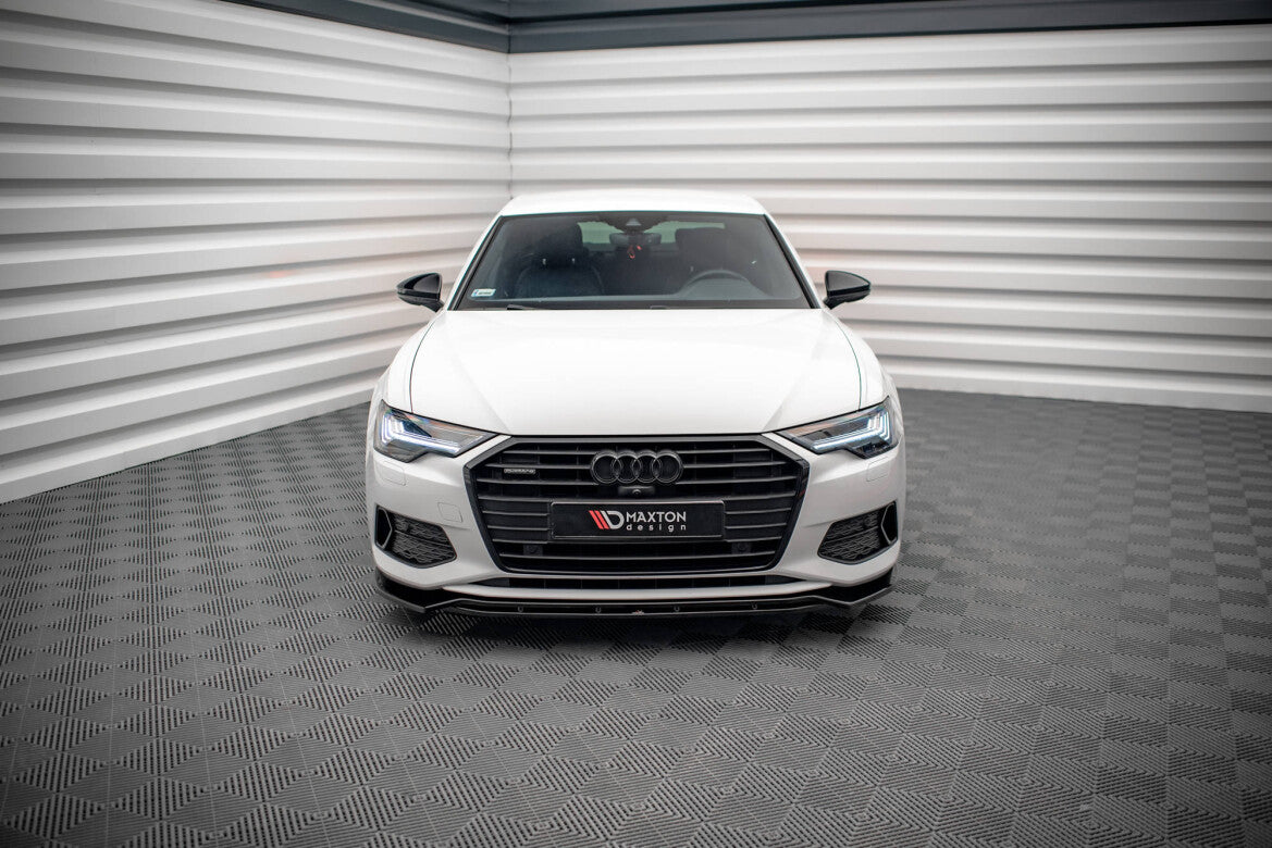 Frontlippe V.3 passend für Audi A6 C8 schwarz Hochglanz