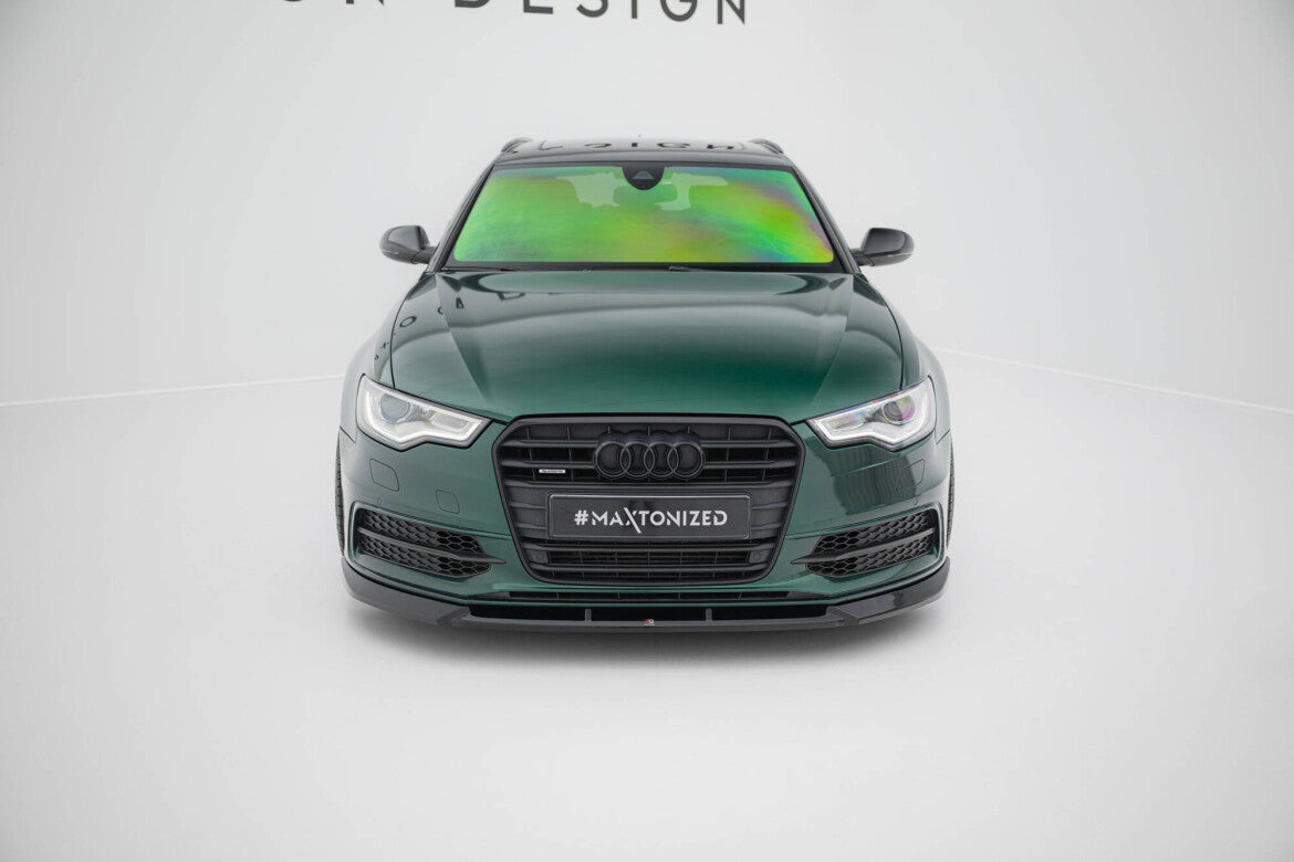 Frontlippe V.3 passend für Audi A6 S-line / S6 C7 schwarz Hochglanz