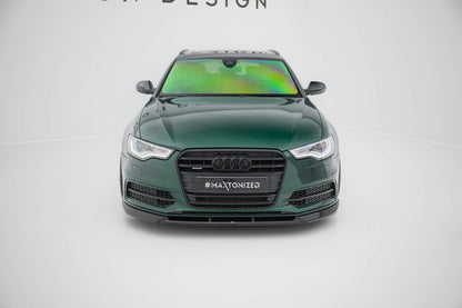 Frontlippe V.3 passend für Audi A6 S-line / S6 C7 schwarz Hochglanz