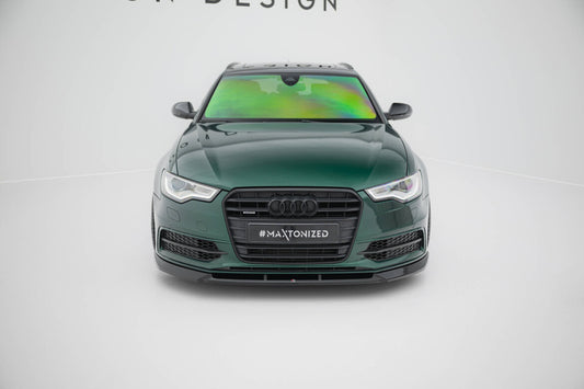 Frontlippe V.3 passend für Audi A6 S-line / S6 C7 schwarz Hochglanz
