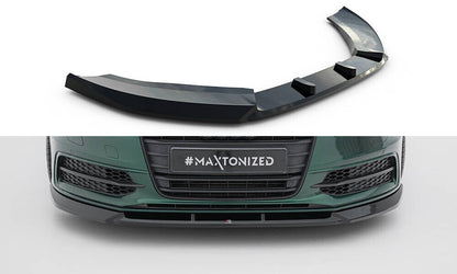 Frontlippe V.3 passend für Audi A6 S-line / S6 C7 schwarz Hochglanz