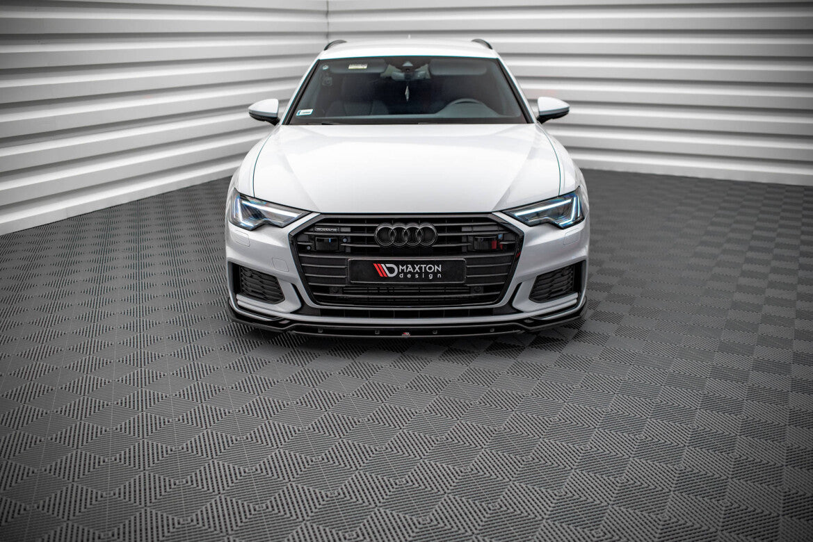 Frontlippe V.3 passend für Audi A6 S-Line / S6 C8 / C8 FL schwarz Hochglanz