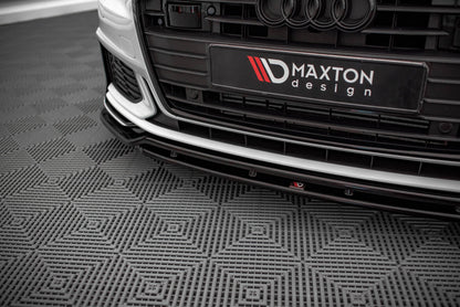 Frontlippe V.3 passend für Audi A6 S-Line / S6 C8 / C8 FL schwarz Hochglanz