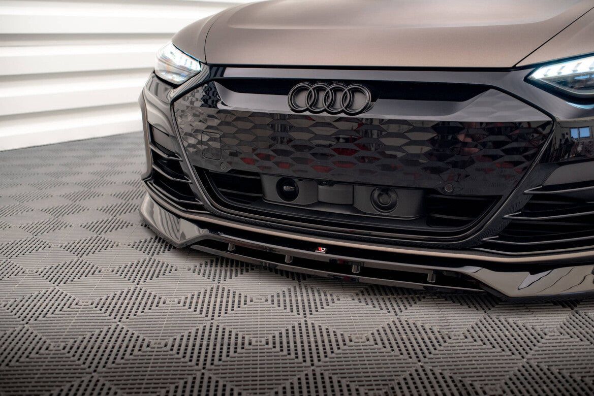 Frontlippe V.3 passend für Audi e-Tron GT / RS GT Mk1 schwarz Hochglanz
