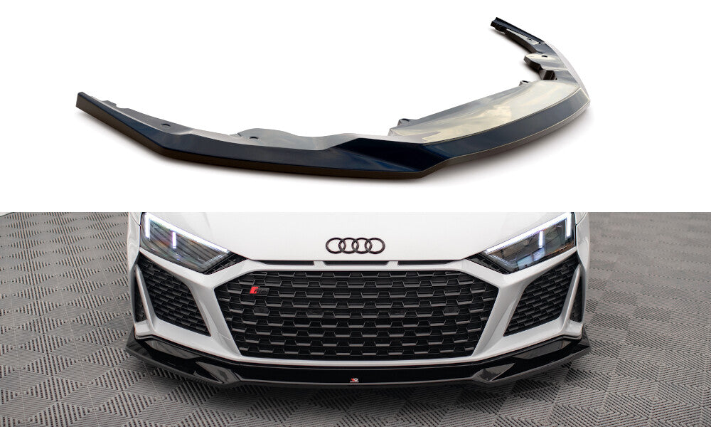 Frontlippe V.3 passend für Audi R8 Mk2 FL schwarz Hochglanz