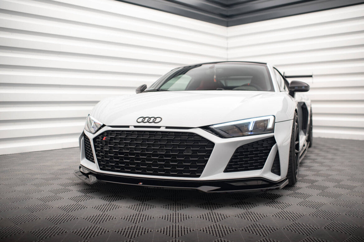 Frontlippe V.3 passend für Audi R8 Mk2 FL schwarz Hochglanz