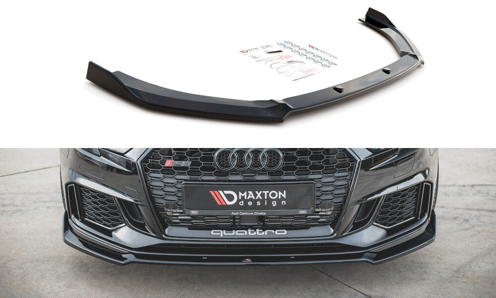 Frontlippe V.3 passend für Audi RS3 8V FL Sportback schwarz Hochglanz