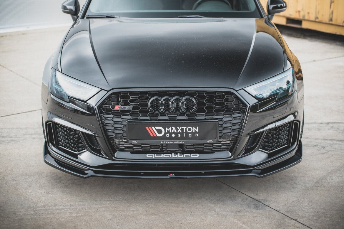 Frontlippe V.3 passend für Audi RS3 8V FL Sportback schwarz Hochglanz