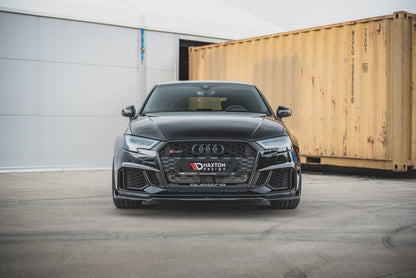 Frontlippe V.3 passend für Audi RS3 8V FL Sportback schwarz Hochglanz