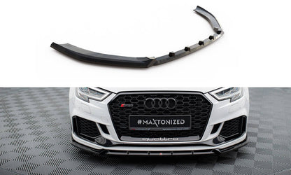 Frontlippe V.3 passend für Audi RS3 Limousine 8V FL schwarz Hochglanz