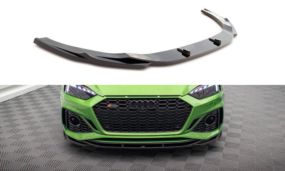 Frontlippe V.3 passend für Audi RS5 F5 FL schwarz Hochglanz