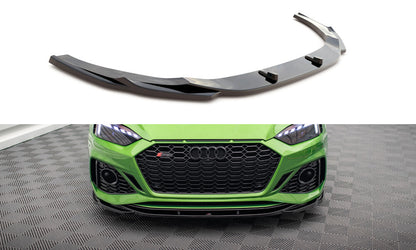 Frontlippe V.3 passend für Audi RS5 F5 FL schwarz Hochglanz