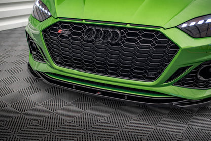 Frontlippe V.3 passend für Audi RS5 F5 FL schwarz Hochglanz