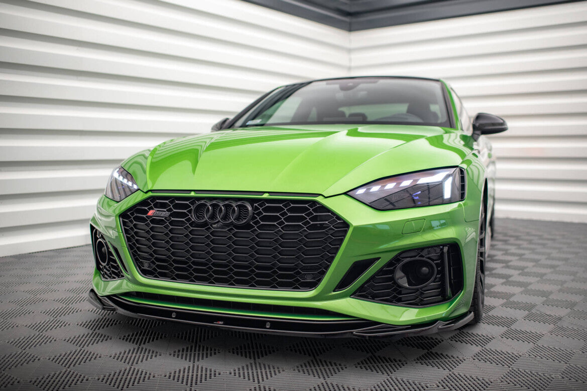 Frontlippe V.3 passend für Audi RS5 F5 FL schwarz Hochglanz