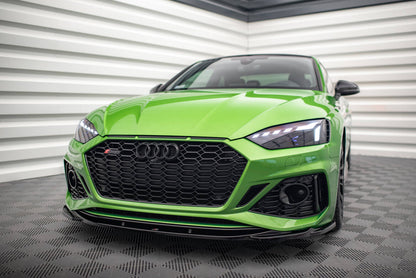 Frontlippe V.3 passend für Audi RS5 F5 FL schwarz Hochglanz