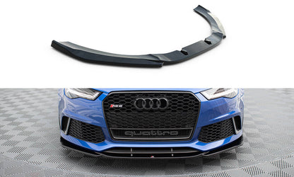Frontlippe V.3 passend für Audi RS6 C7 / C7 FL schwarz Hochglanz