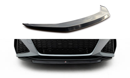 Frontlippe V.3 passend für Audi RS6 C8 / C8 FL schwarz Hochglanz