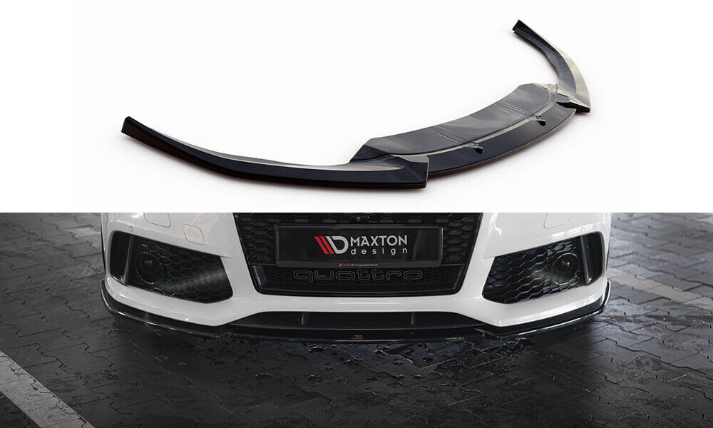 Frontlippe V.3 passend für Audi RS7 C7 schwarz Hochglanz
