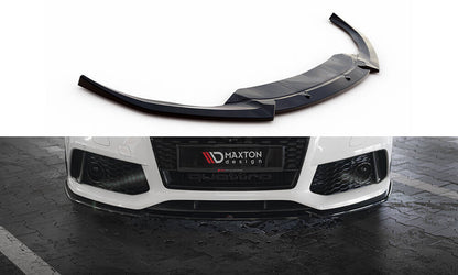 Frontlippe V.3 passend für Audi RS7 C7 schwarz Hochglanz