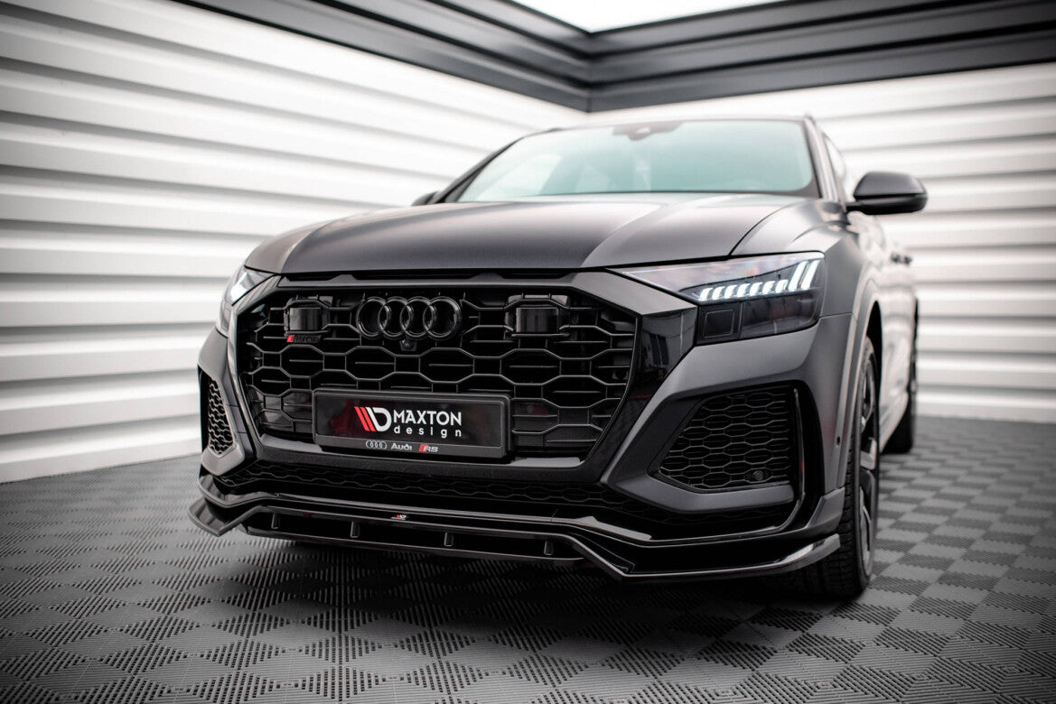Frontlippe V.3 passend für Audi RSQ8 Mk1 schwarz Hochglanz