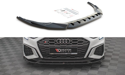 Frontlippe V.3 passend für Audi S3 / A3 S-Line 8Y schwarz Hochglanz