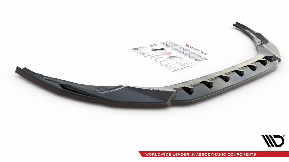 Frontlippe V.3 passend für Audi S3 / A3 S-Line 8Y schwarz Hochglanz