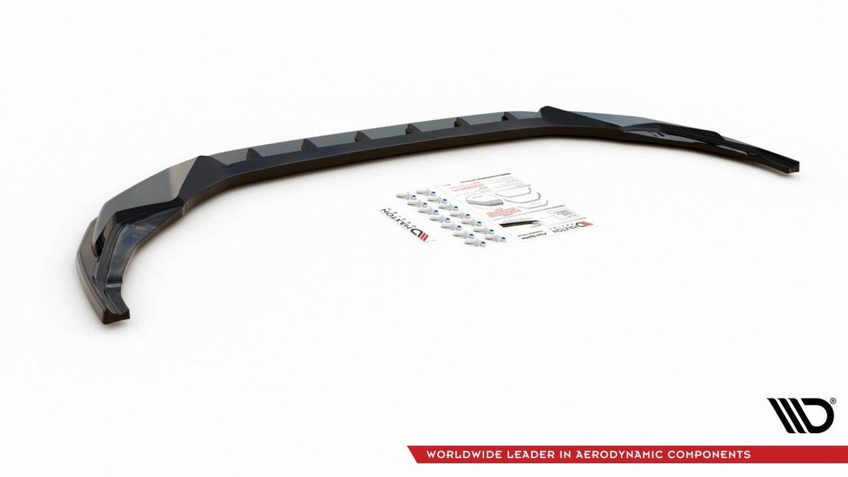 Frontlippe V.3 passend für Audi S3 / A3 S-Line 8Y schwarz Hochglanz