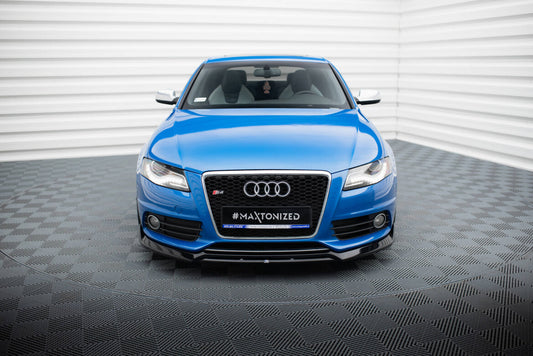 Frontlippe V.3 passend für Audi S4 / A4 S-Line B8 schwarz Hochglanz