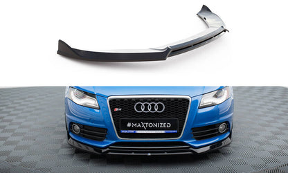 Frontlippe V.3 passend für Audi S4 / A4 S-Line B8 schwarz Hochglanz