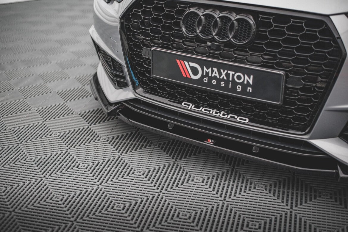 Frontlippe V.3 passend für Audi S4 / A4 S-Line B9 schwarz Hochglanz