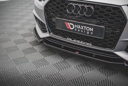 Frontlippe V.3 passend für Audi S4 / A4 S-Line B9 schwarz Hochglanz