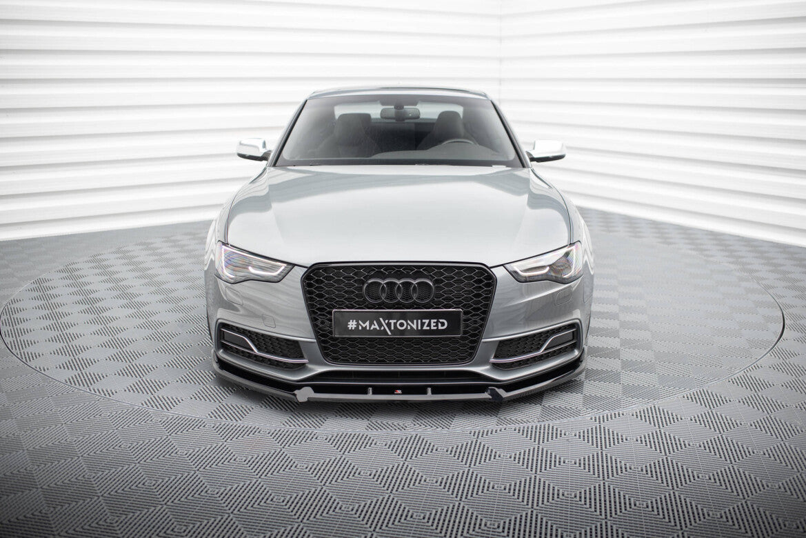 Frontlippe V.3 passend für Audi S5 / A5 S-Line 8T FL schwarz Hochglanz