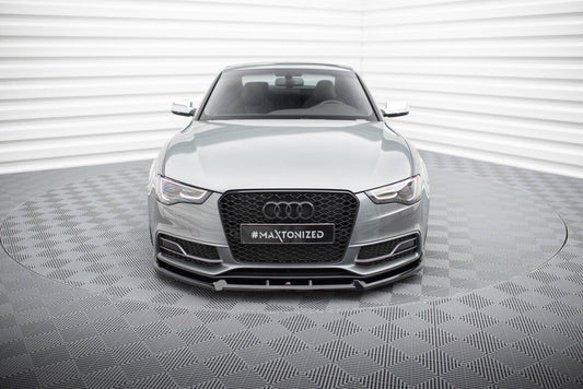 Frontlippe V.3 passend für Audi S5 / A5 S-Line 8T FL schwarz Hochglanz
