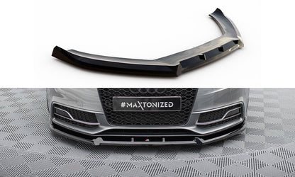 Frontlippe V.3 passend für Audi S5 / A5 S-Line 8T FL schwarz Hochglanz