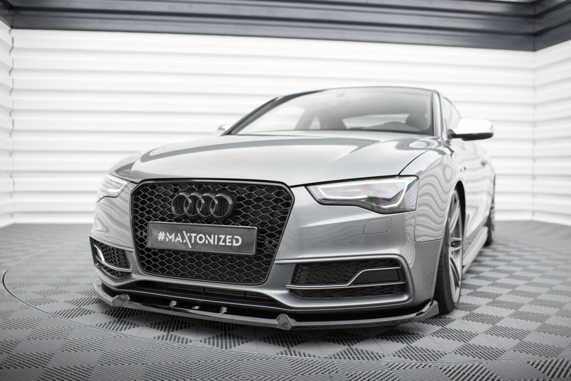 Frontlippe V.3 passend für Audi S5 / A5 S-Line 8T FL schwarz Hochglanz