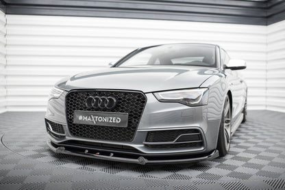Frontlippe V.3 passend für Audi S5 / A5 S-Line 8T FL schwarz Hochglanz
