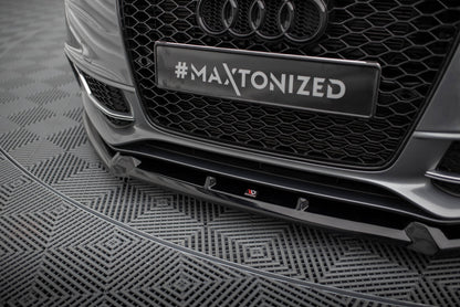 Frontlippe V.3 passend für Audi S5 / A5 S-Line 8T FL schwarz Hochglanz