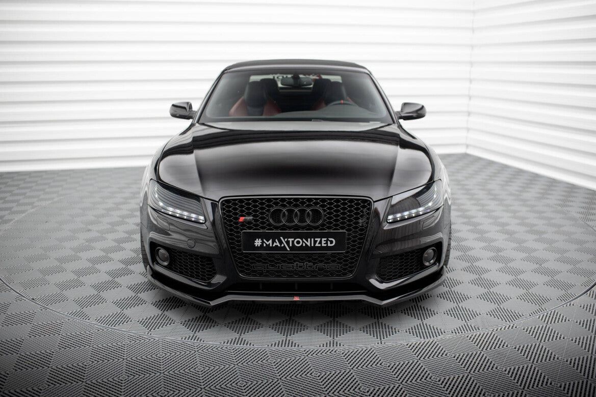 Frontlippe V.3 passend für Audi S5 / A5 S-Line 8T schwarz Hochglanz