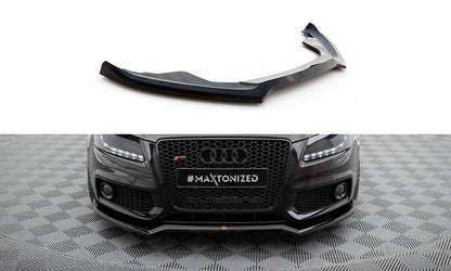 Frontlippe V.3 passend für Audi S5 / A5 S-Line 8T schwarz Hochglanz