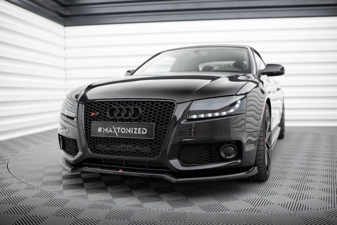 Frontlippe V.3 passend für Audi S5 / A5 S-Line 8T schwarz Hochglanz