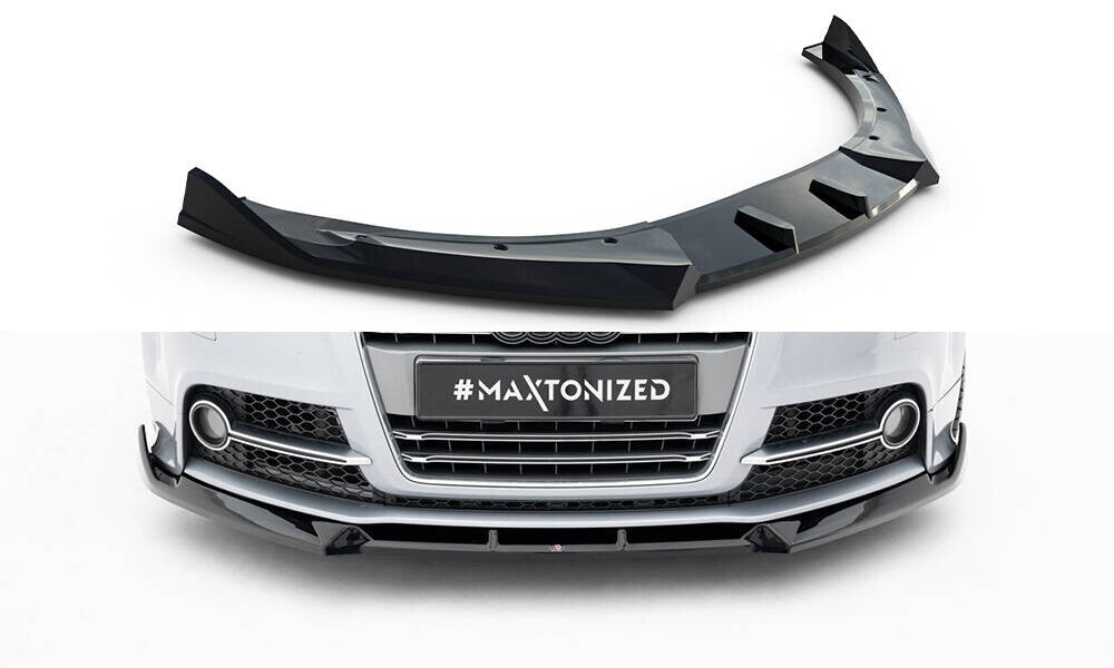 Frontlippe V.3 passend für Audi TT S / TT S-Line 8J FL schwarz Hochglanz