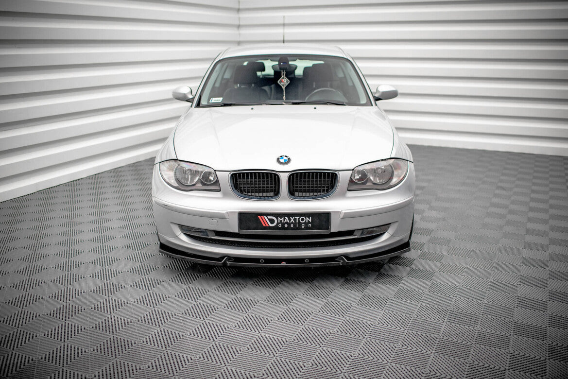 Frontlippe V.3 passend für BMW 1er E81 FL schwarz Hochglanz
