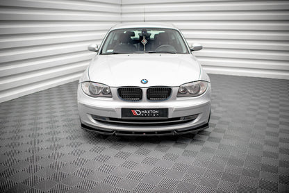 Frontlippe V.3 passend für BMW 1er E81 FL schwarz Hochglanz