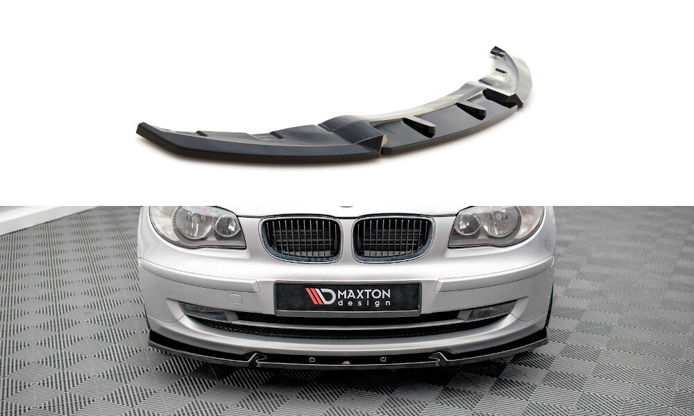 Frontlippe V.3 passend für BMW 1er E81 FL schwarz Hochglanz